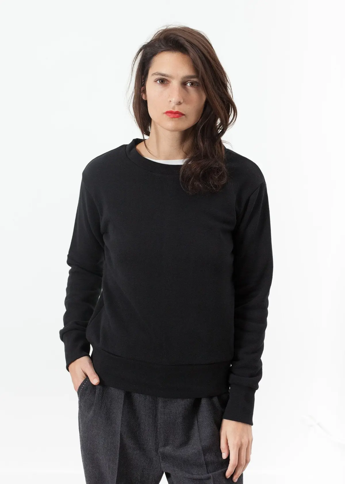 Loopwheeler Sweatshirt In Black 1