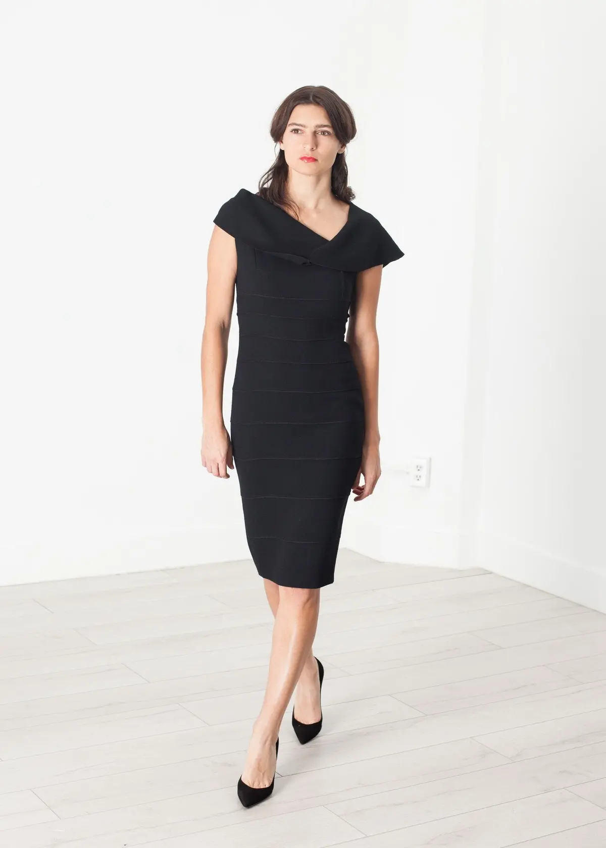 Asymmetric Dress In Black 1