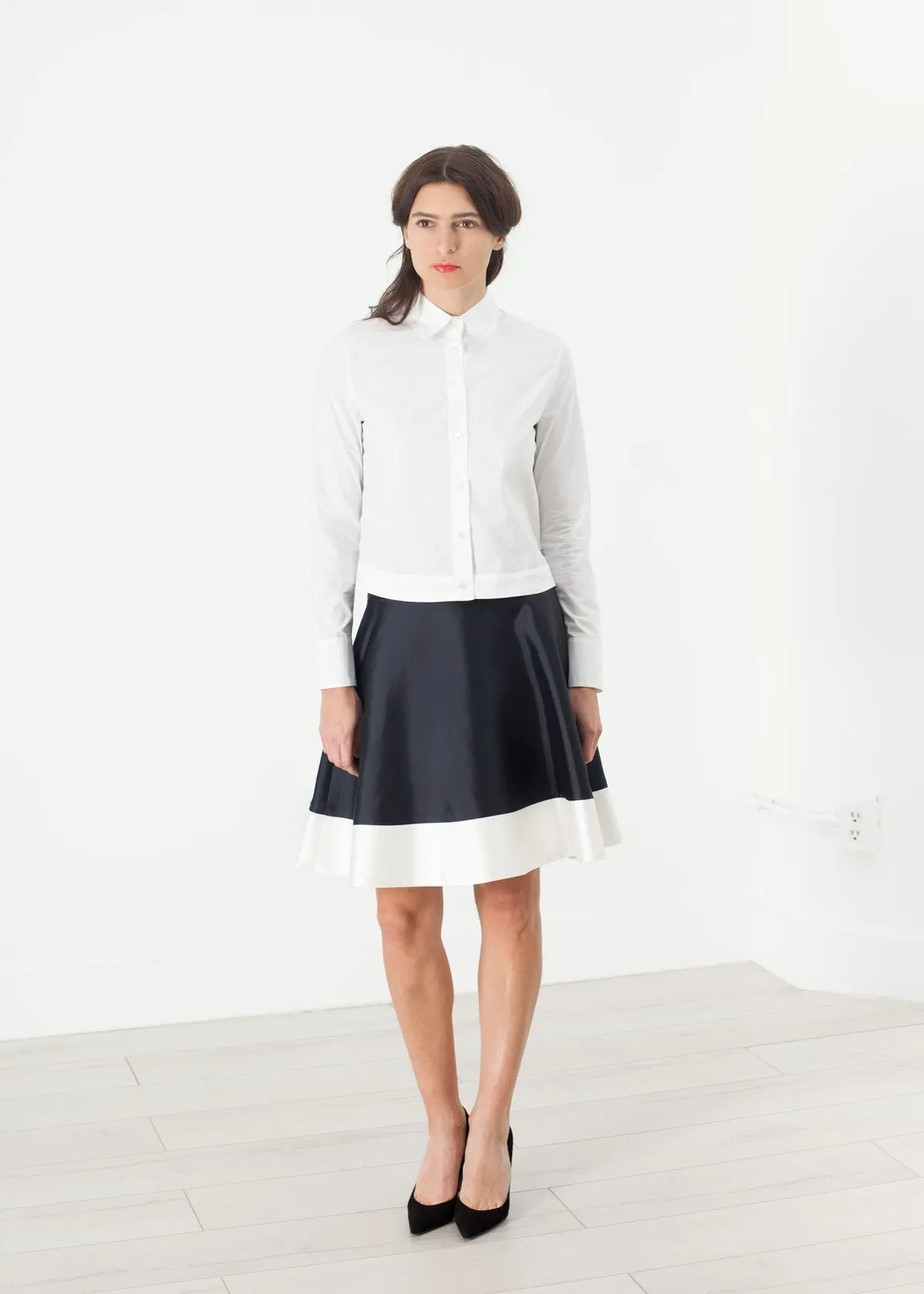 Circle Skirt In Navy 1