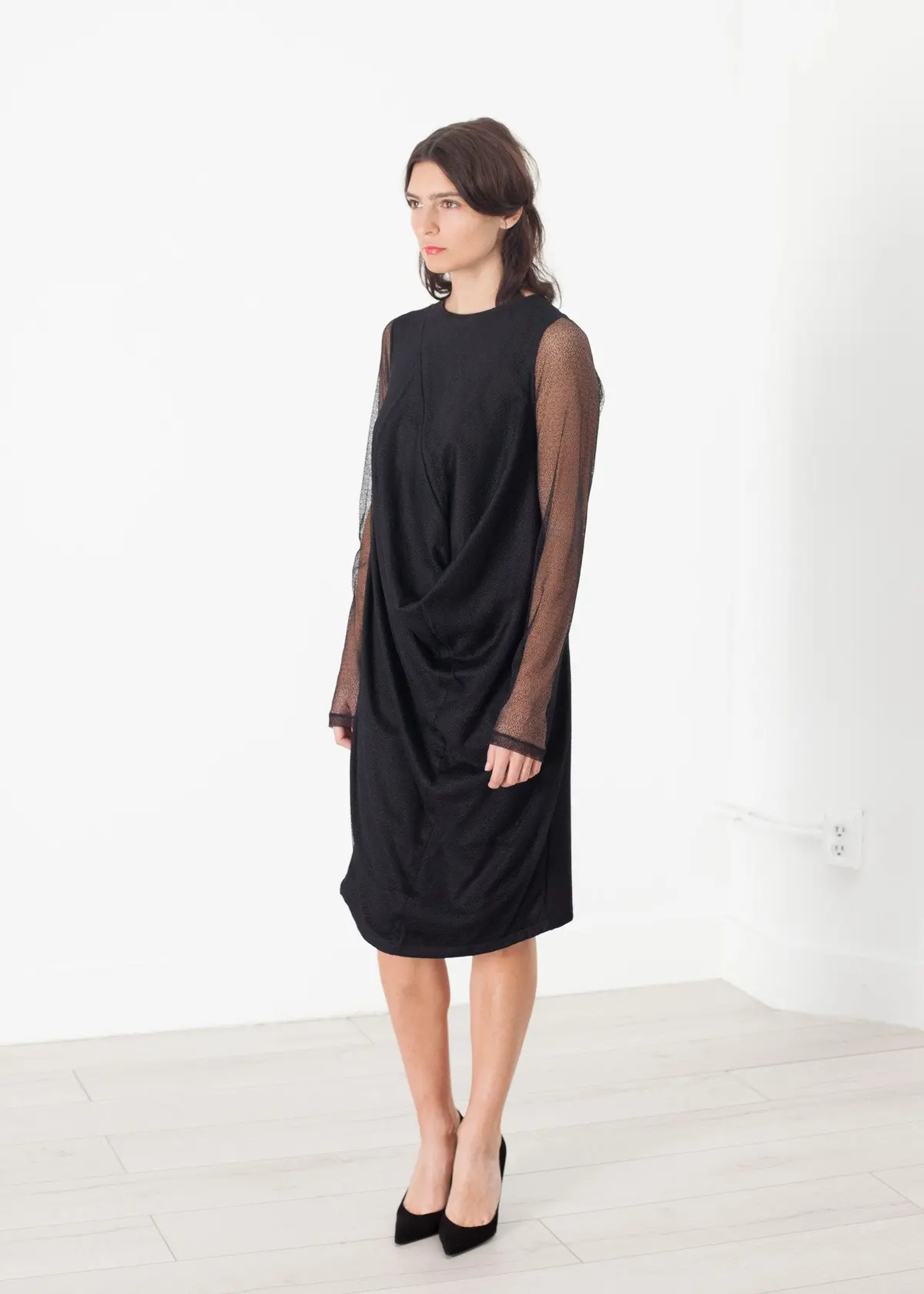 Net Dress In Black 1