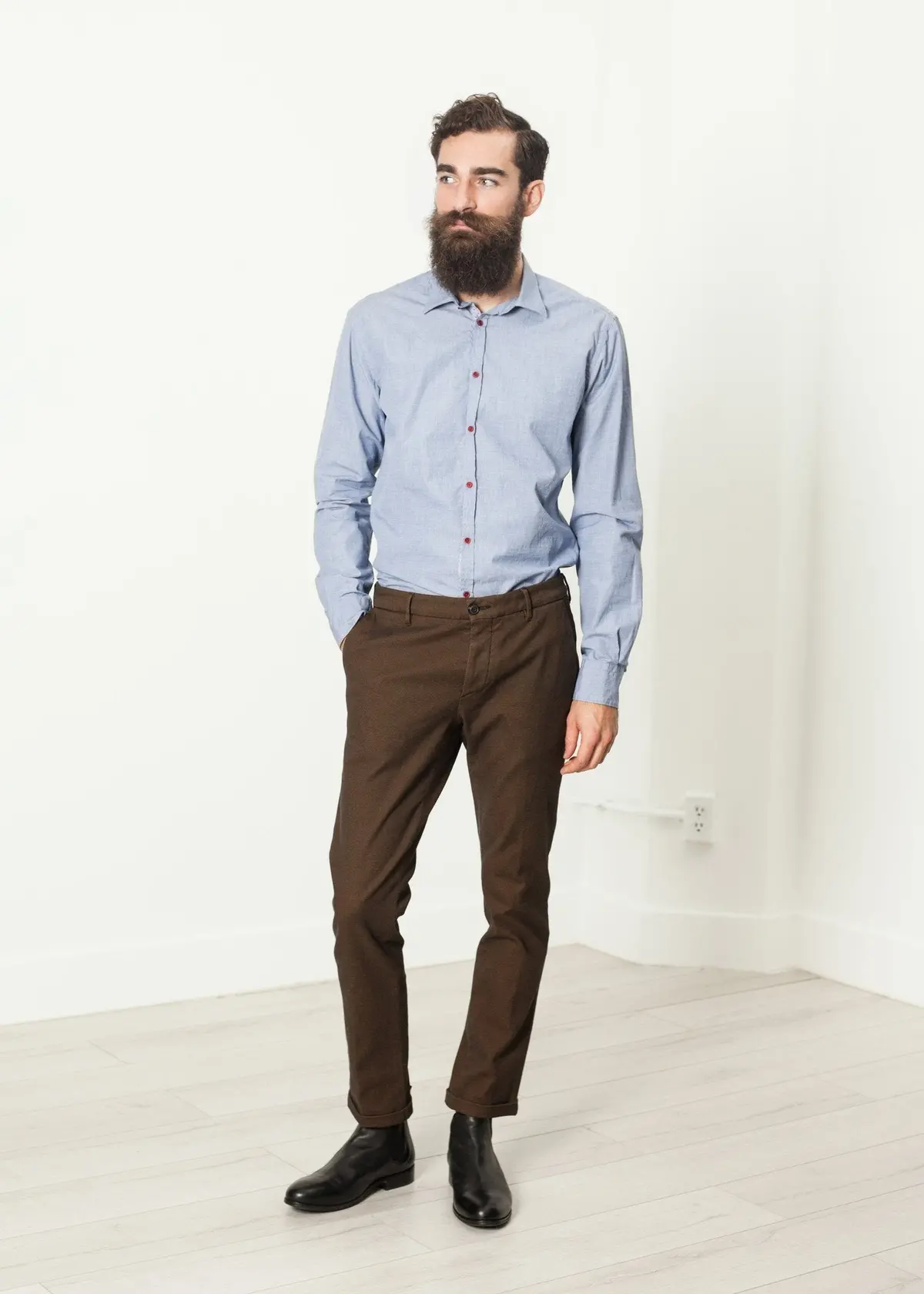 Diamond Weave Trouser In Hazel 1