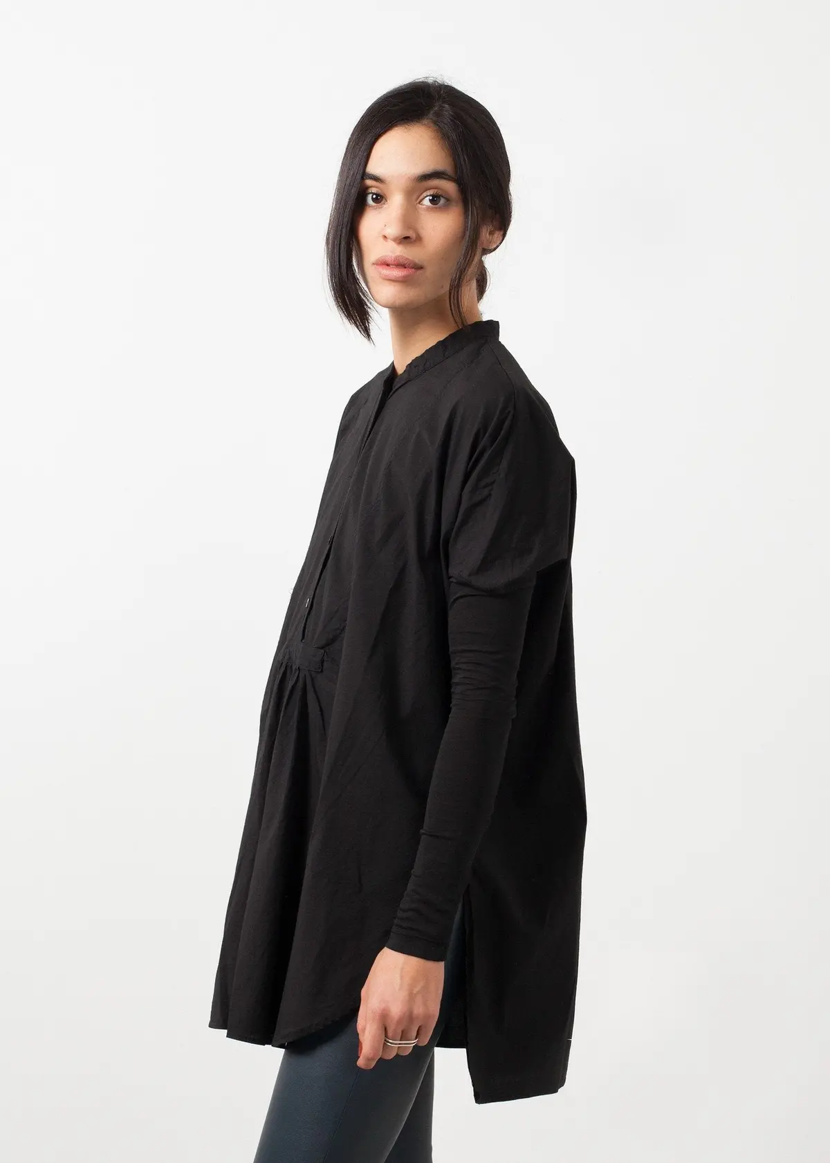 Oversized Bibbed Blouse 1