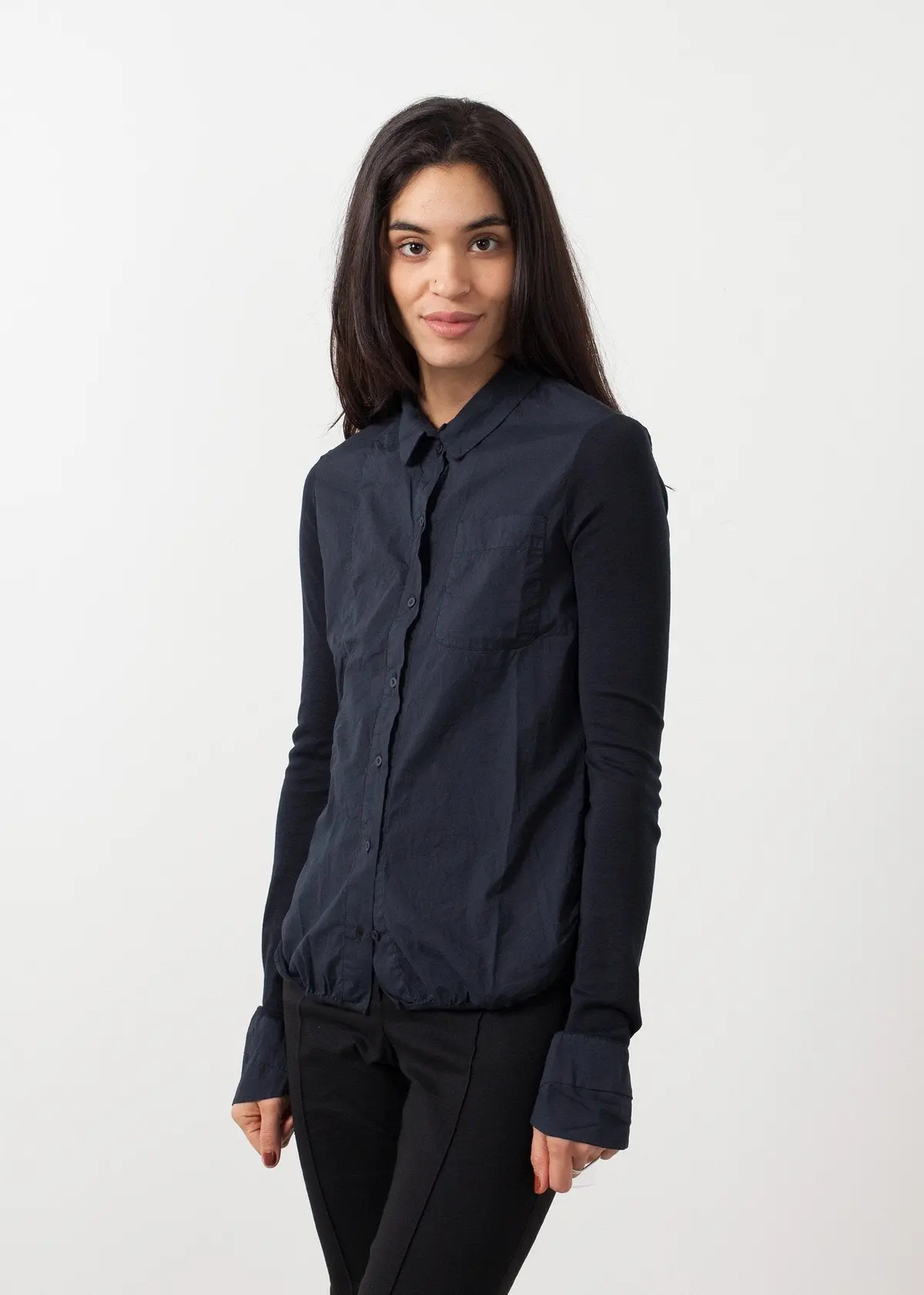 Soft Sleeve Button Up 1