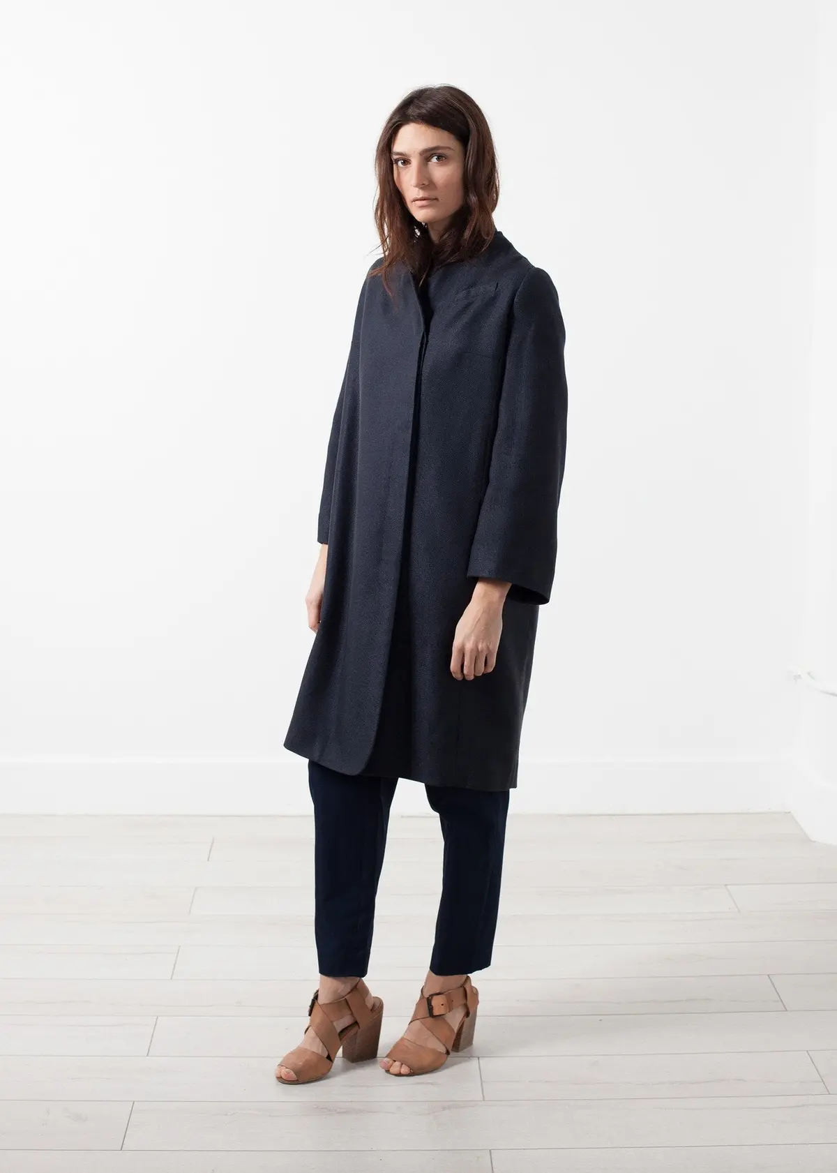 Woven Pleat Back Coat 1