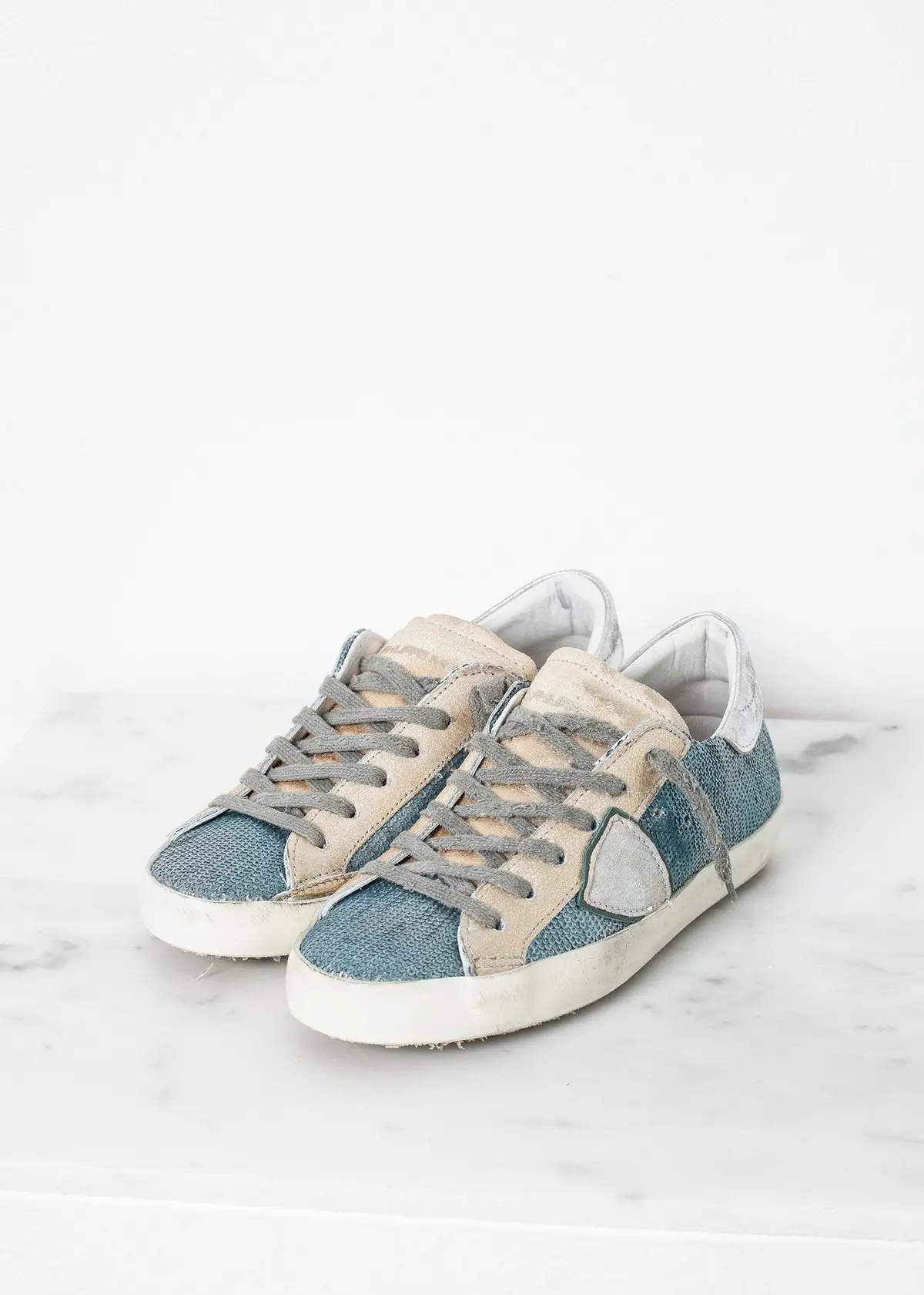 Metallic Sequin Low Top Sneaker 1