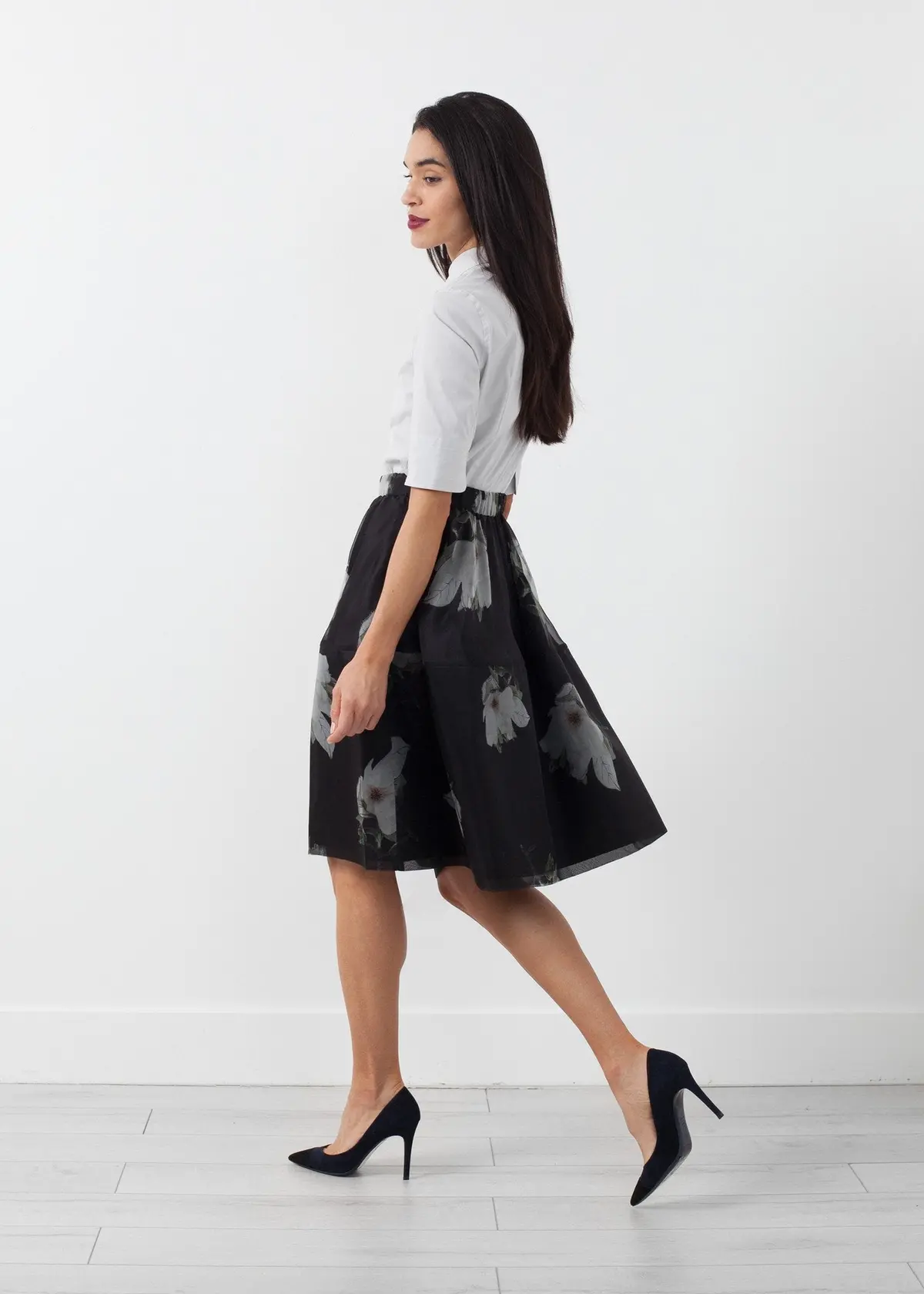 Short Silk Skirt 1