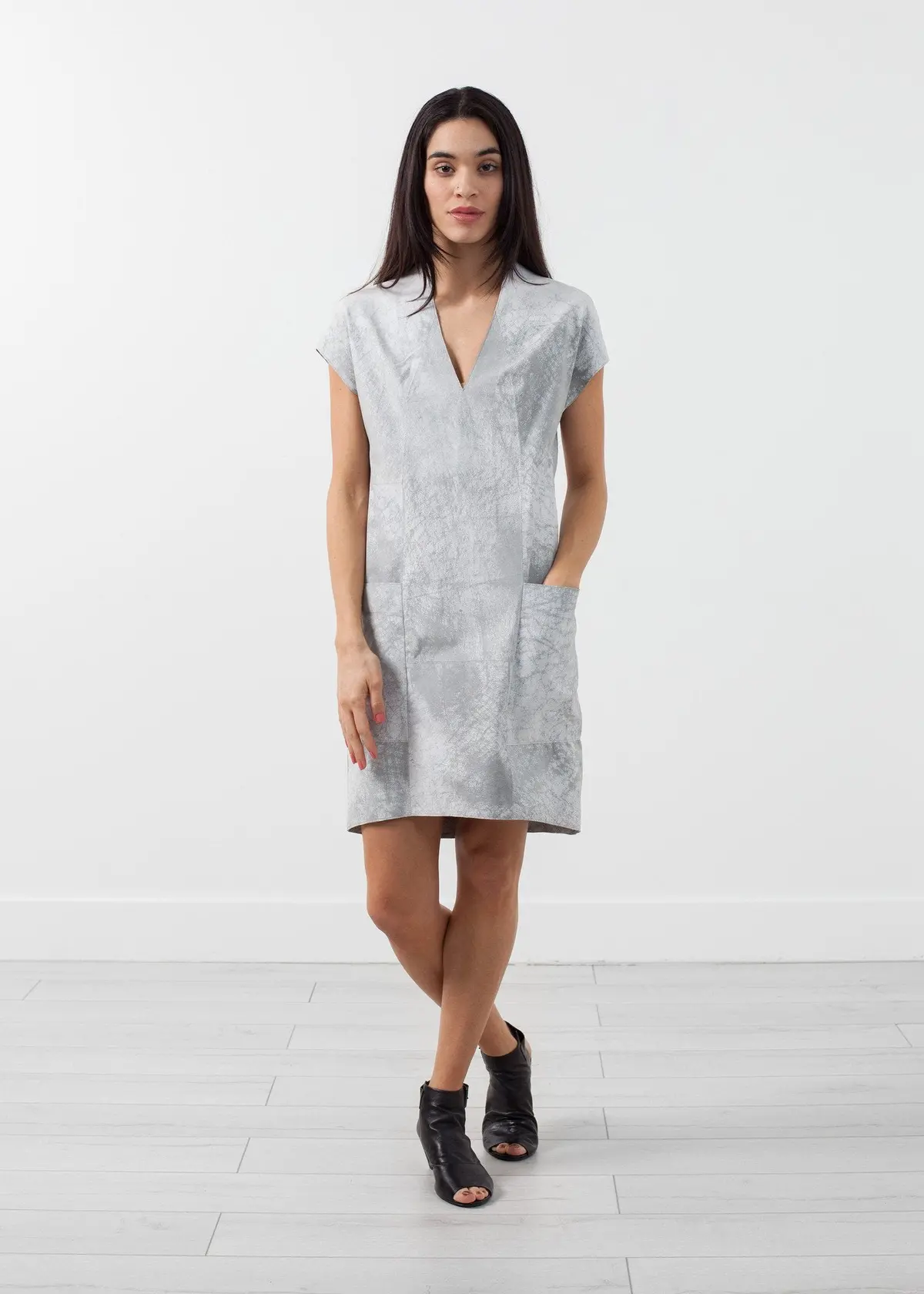 Polygon Leather Dress 1