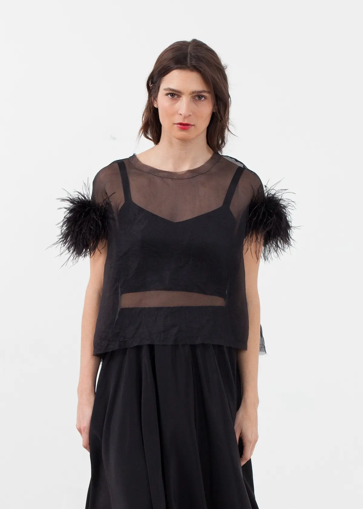 Organza Feather Top 1