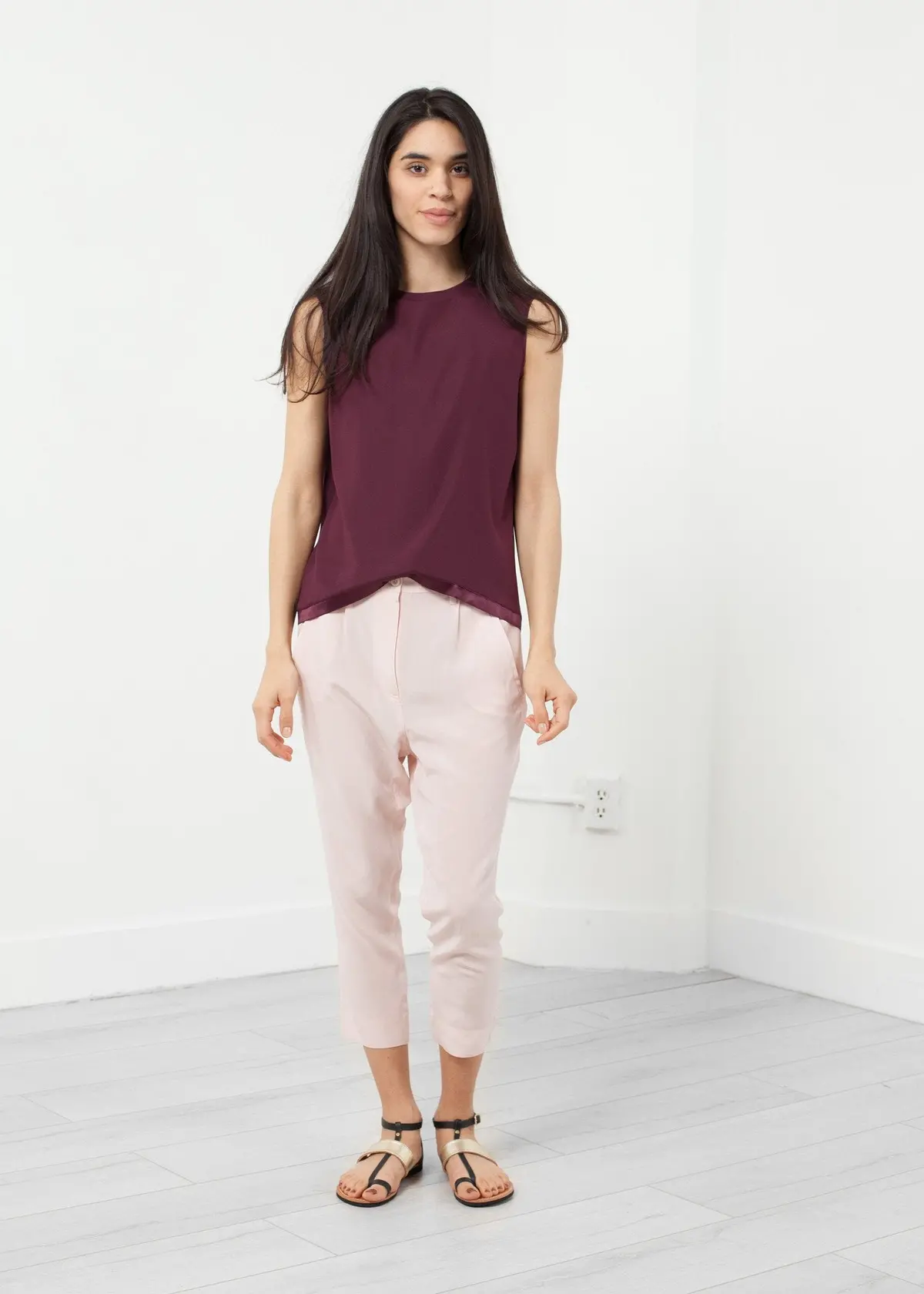 Silk Drop Crotch Pant 1