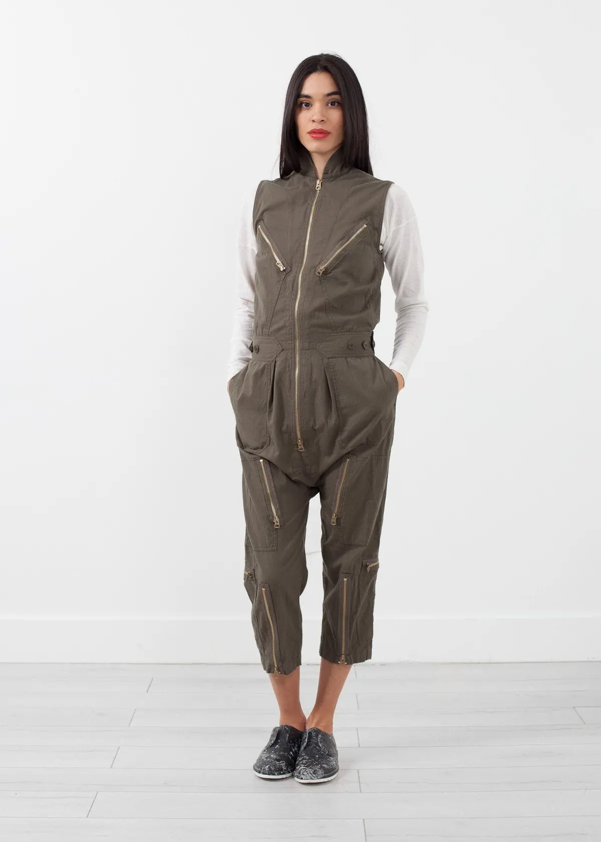 Sleeveless Harem Flightsuit 1