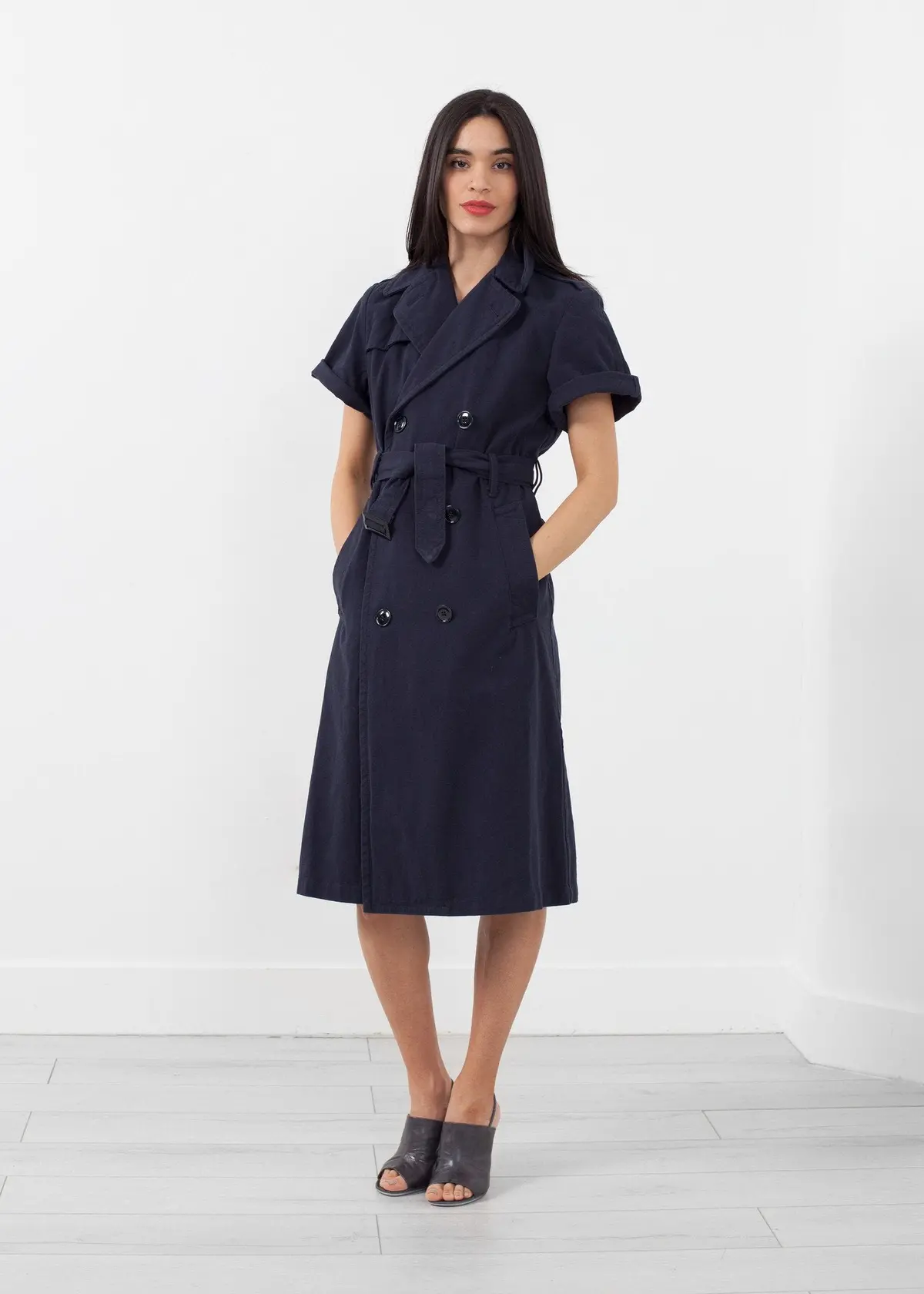 Rolled Sleeve Trenchcoat 1
