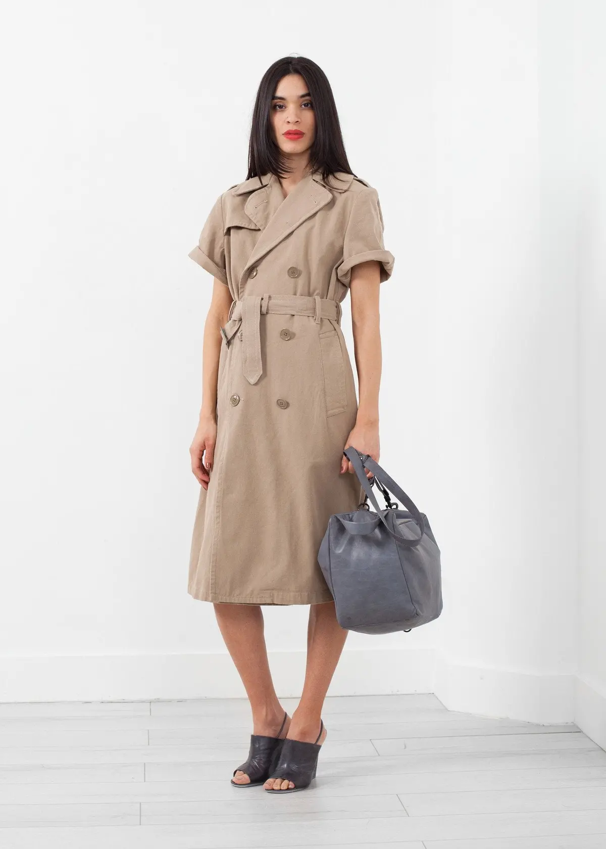 Rolled Sleeve Trenchcoat 1