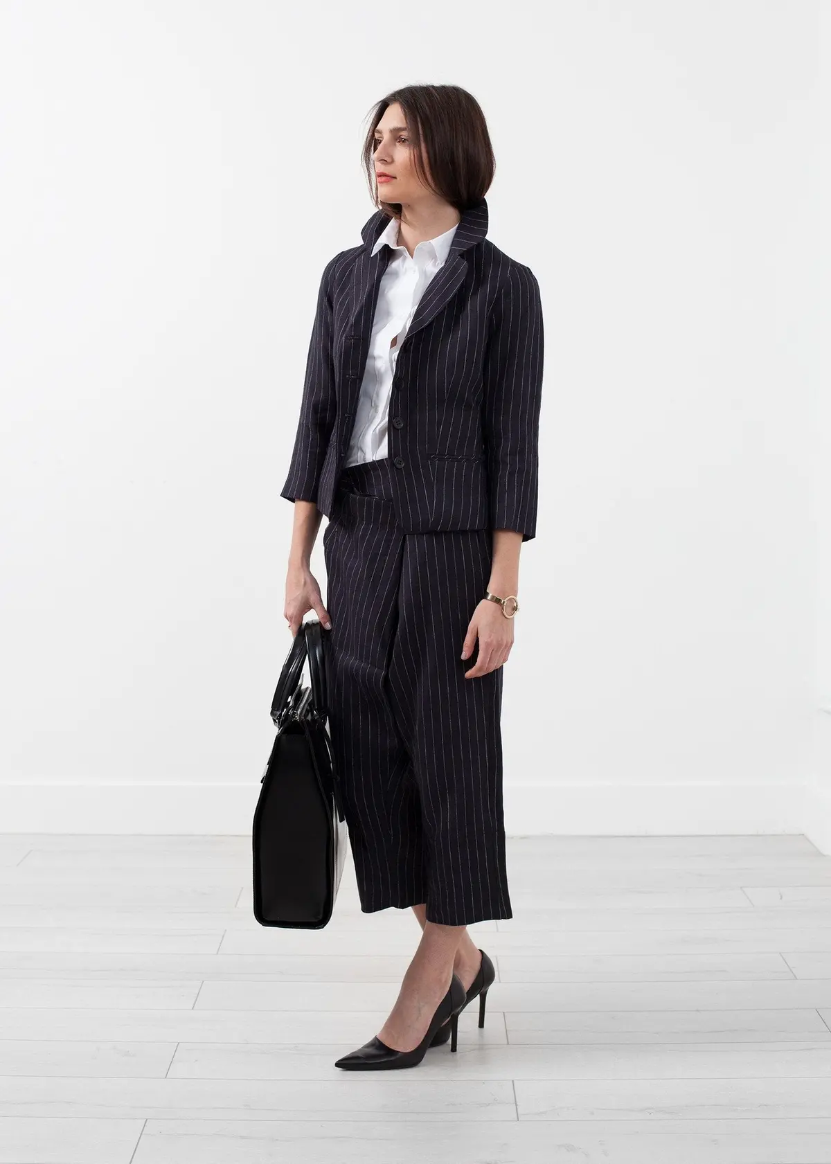 Pinstripe Blazer 1