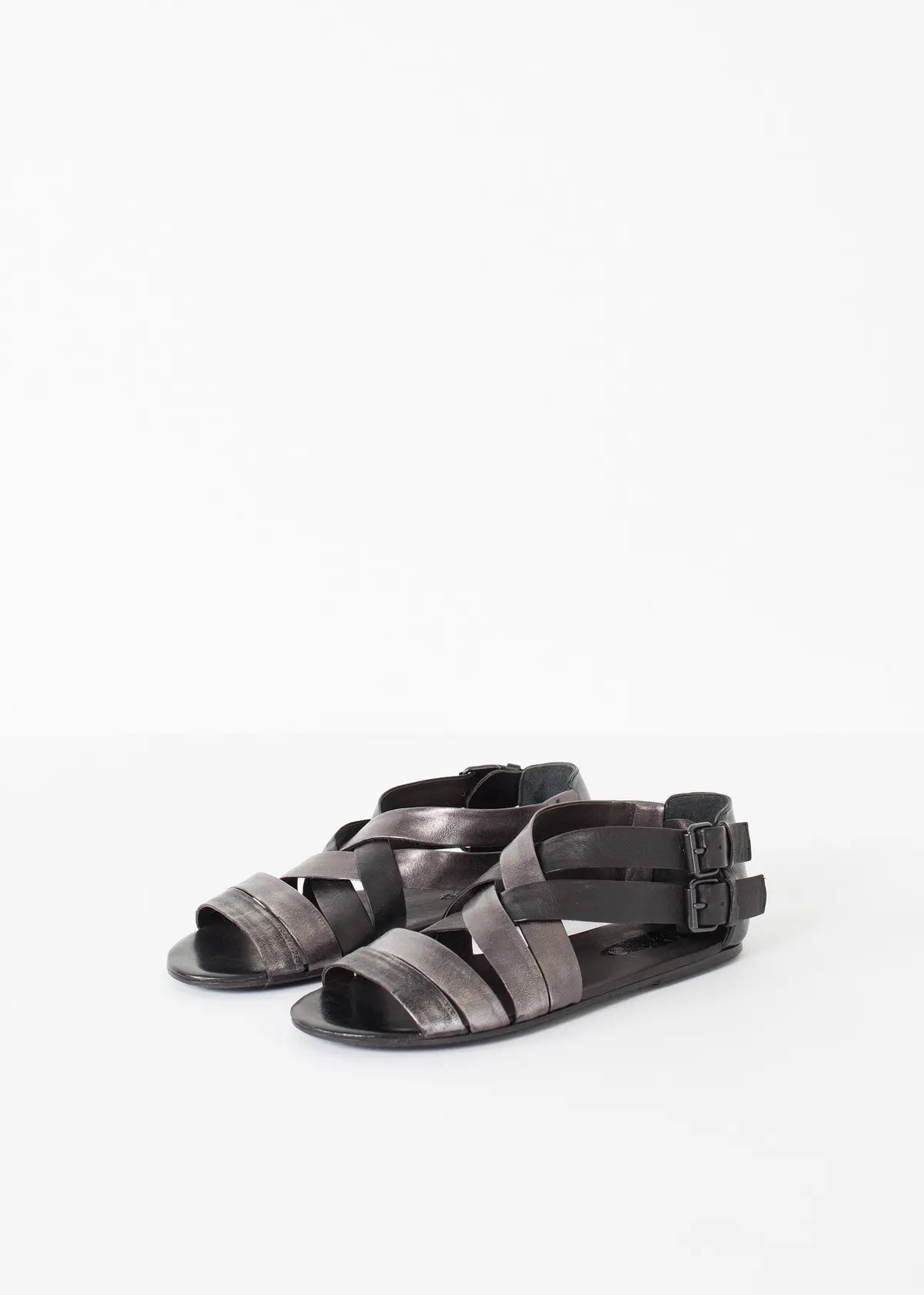 Wrap Sandal In Black/Steel 1