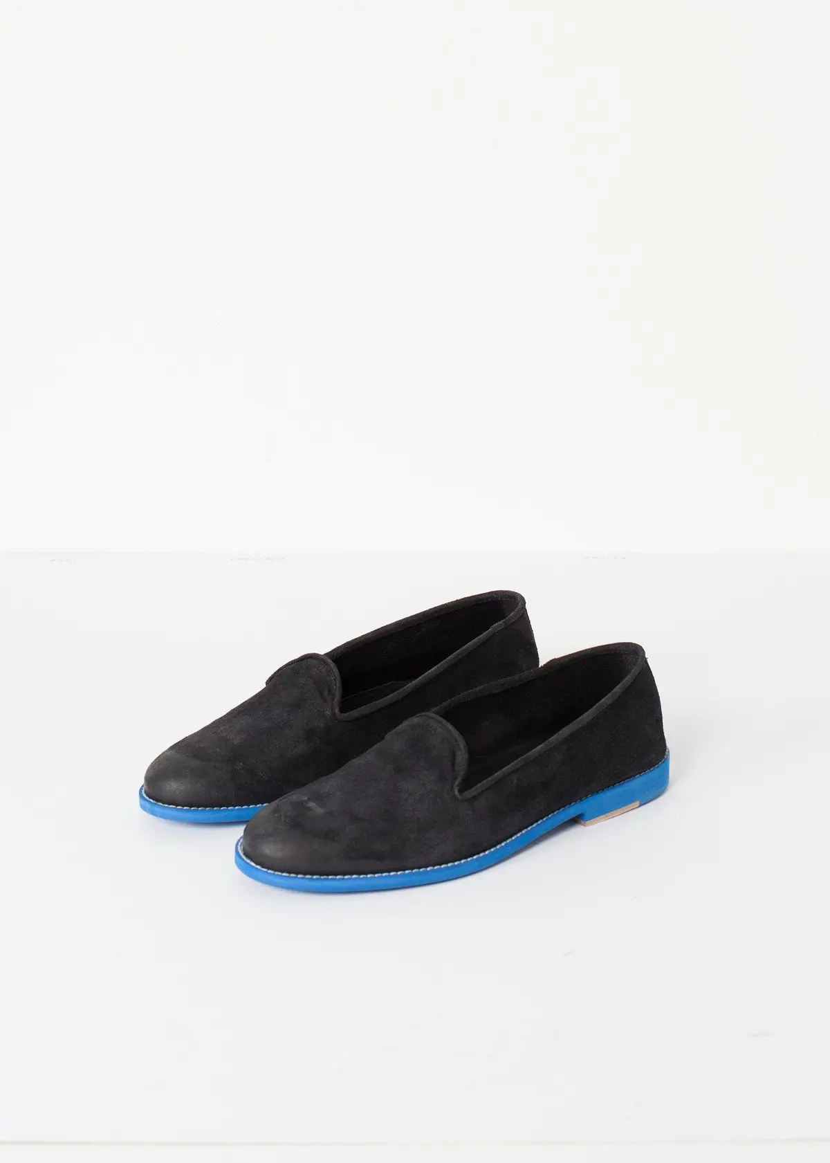 Suede Loafers - Black/Blue 1