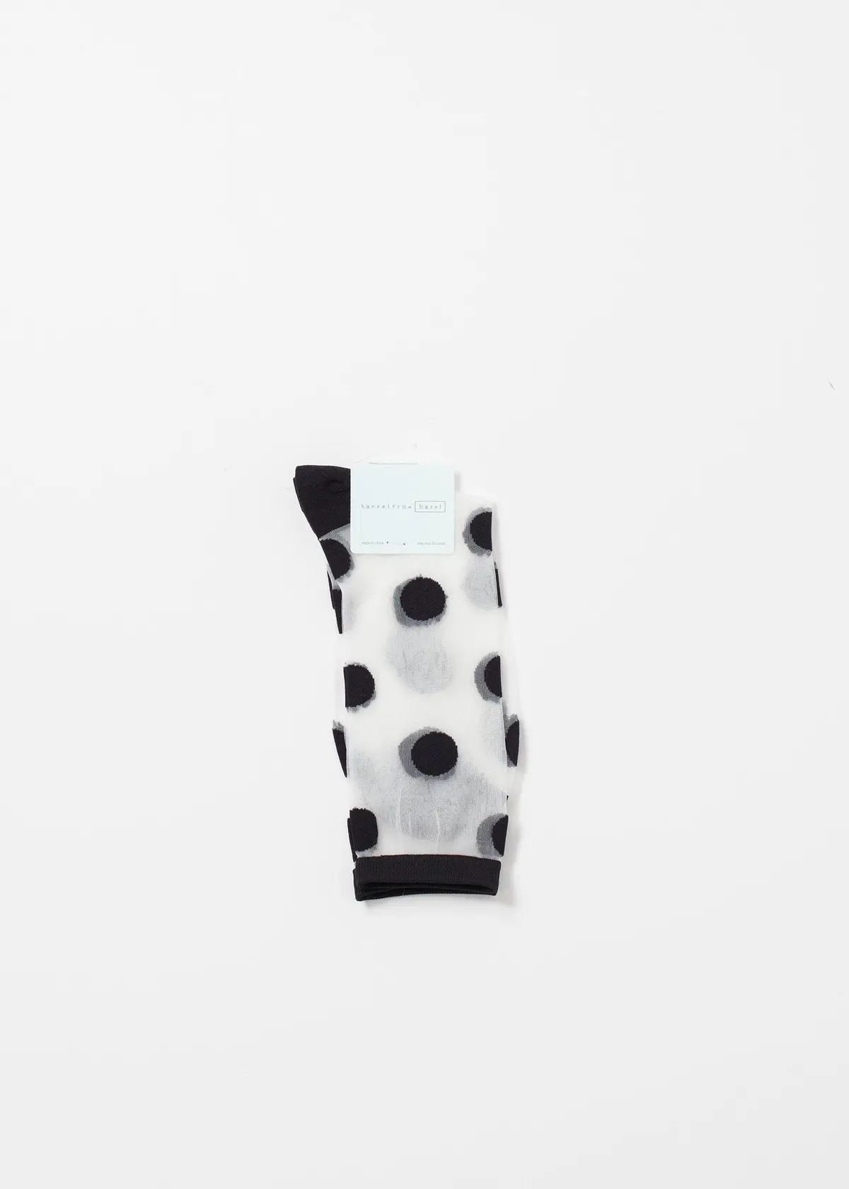 Large Polka Dot Sheer Crew 1