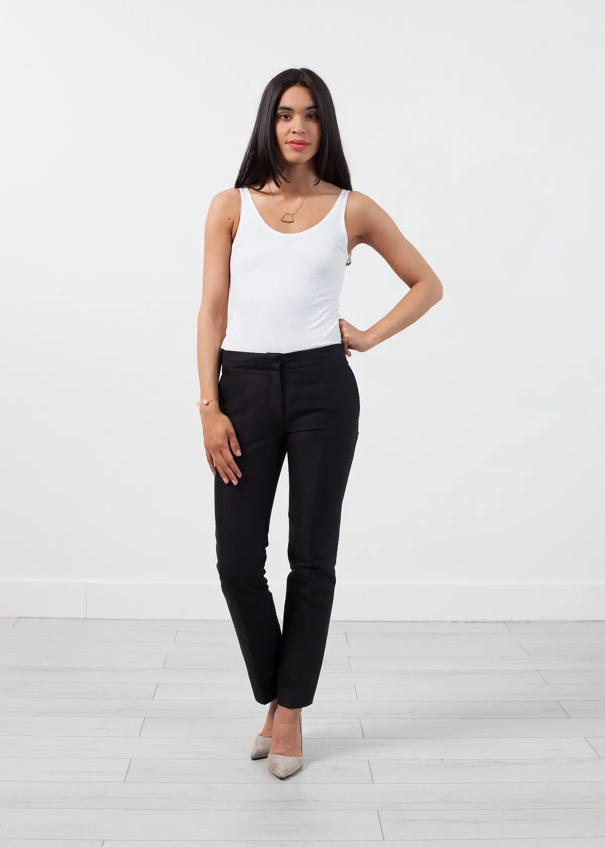 Straight Seam Trouser In Black 1