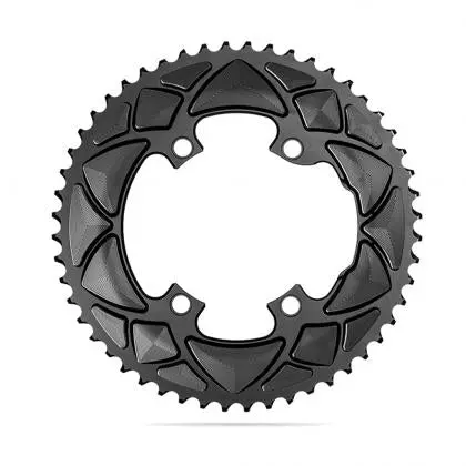 Absolute-Round-Road-Chainring-2X-110/4-Shimano9100-Black 1