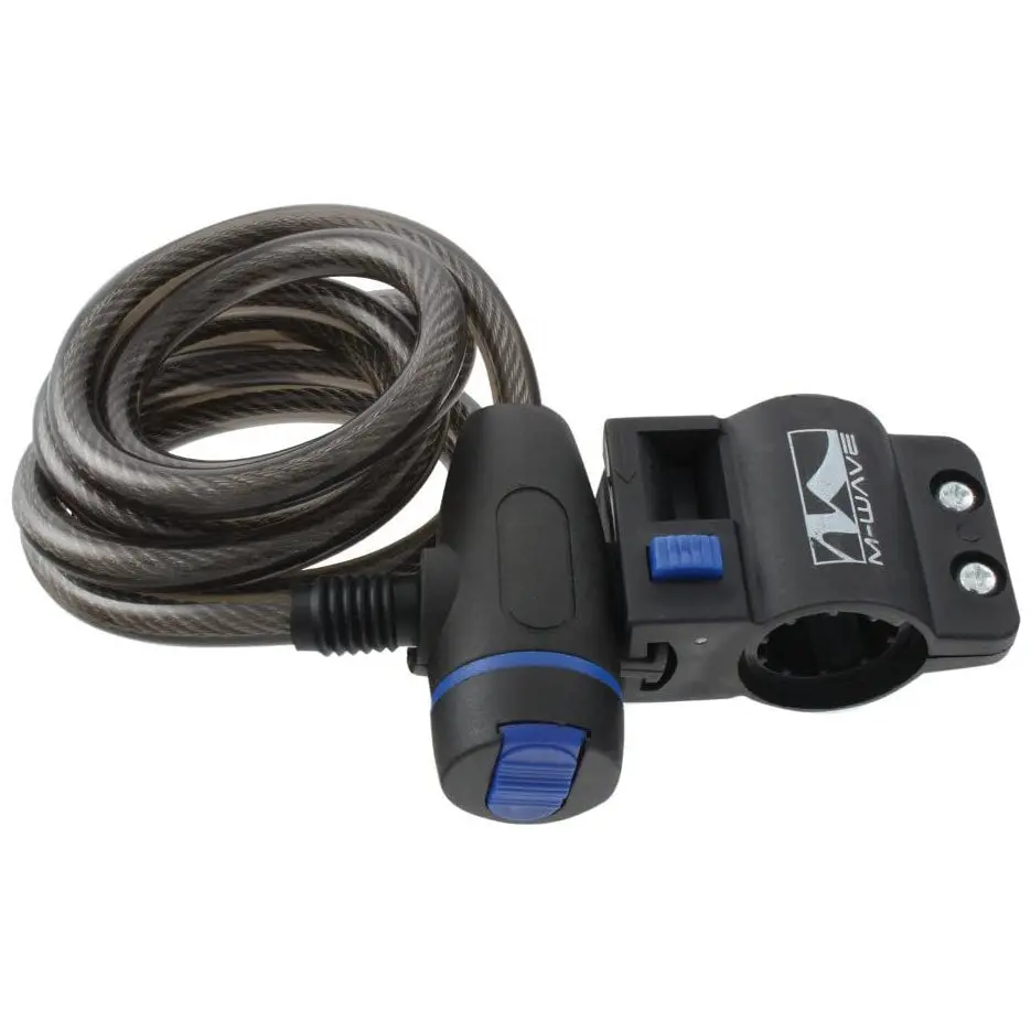 M-Wave 10X18 Spiral Cable Combination Lock - Black 1
