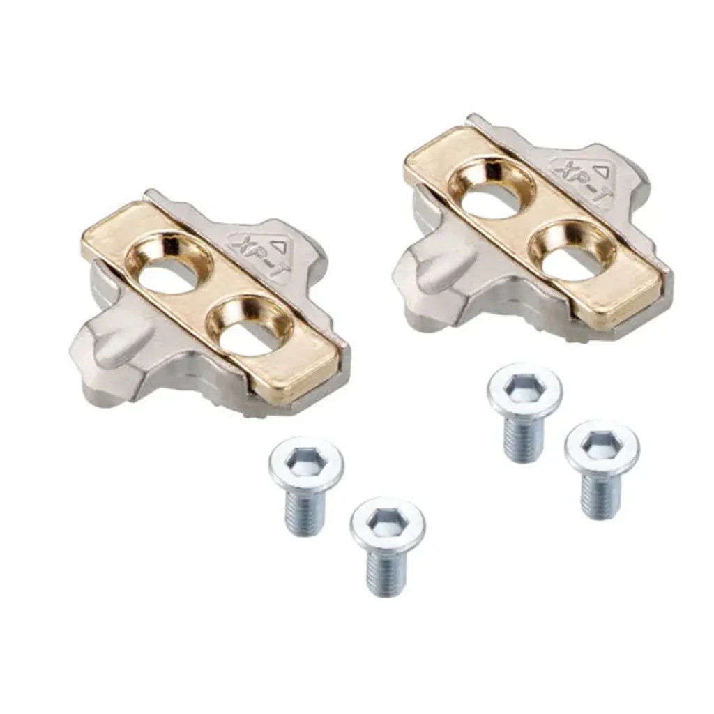 Xpedo Cleat Set Xp - T For Mtb Pedal - Spd - Silver/Gold 1