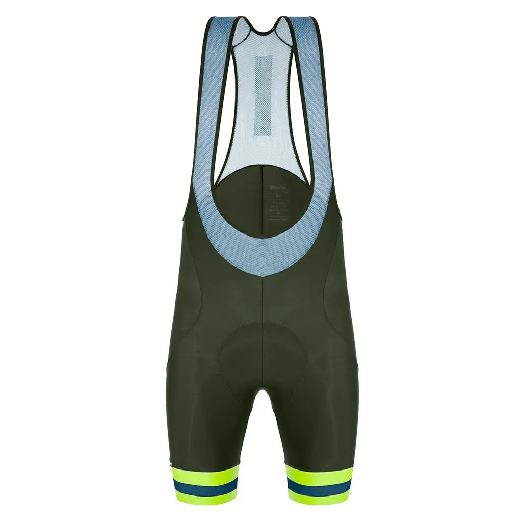 Santini Karma Kinetic Bibshorts - Military Green 1