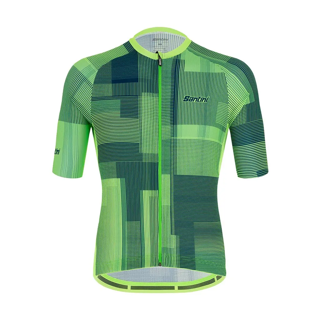Santini Karma Kinetic Jersey - Fluo Green 1
