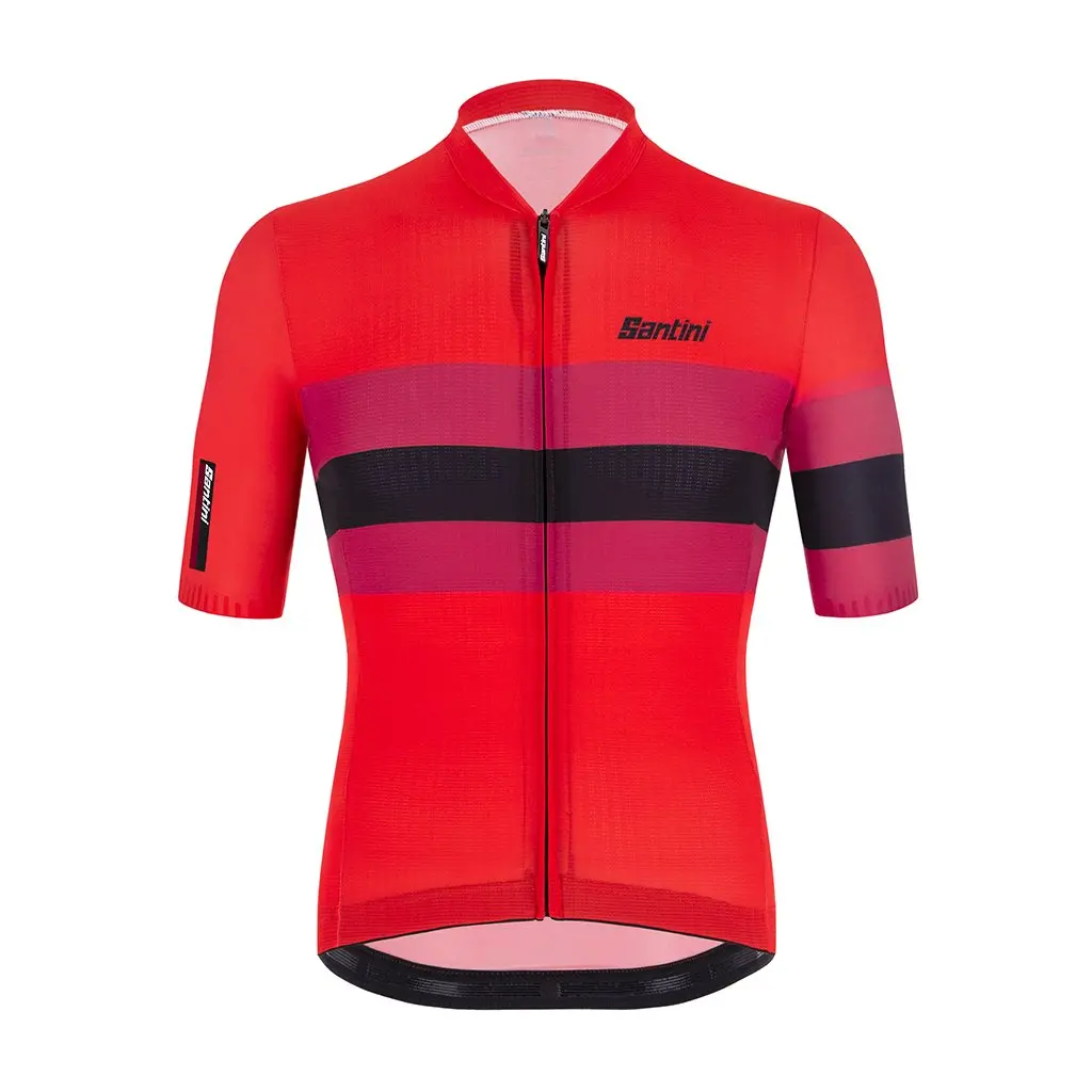 Santini Eco Sleek Bengal Jersey - Red 1