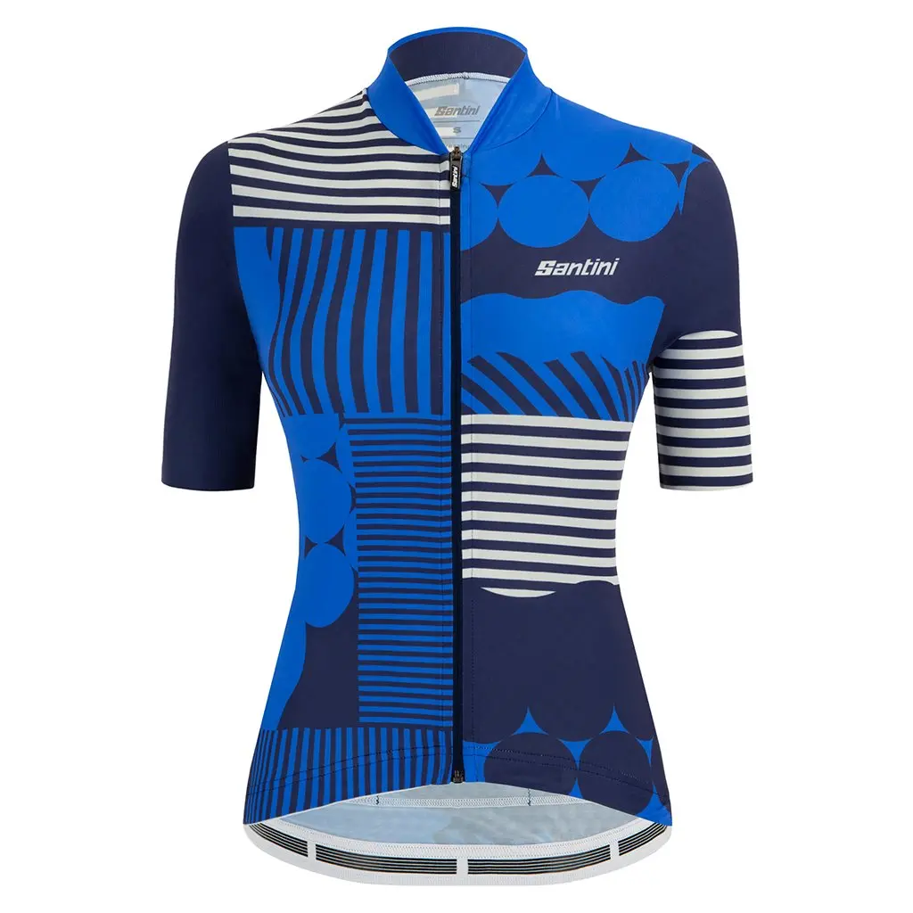 Santini Womens Giada Optic Jersey - Blue 1