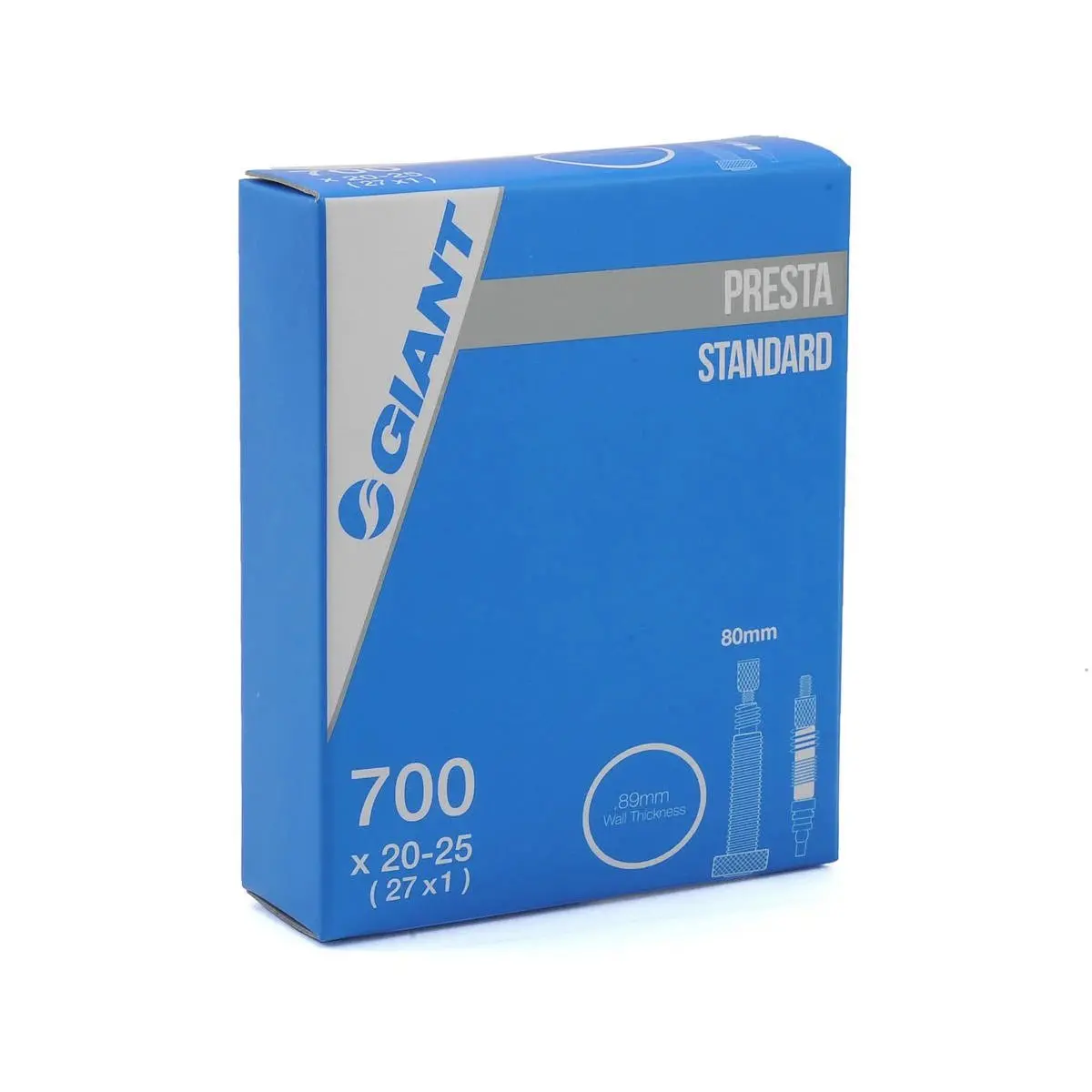 Giant 700X20-25 Threaded Presta-80Mm Removable Valve Core Tube 1