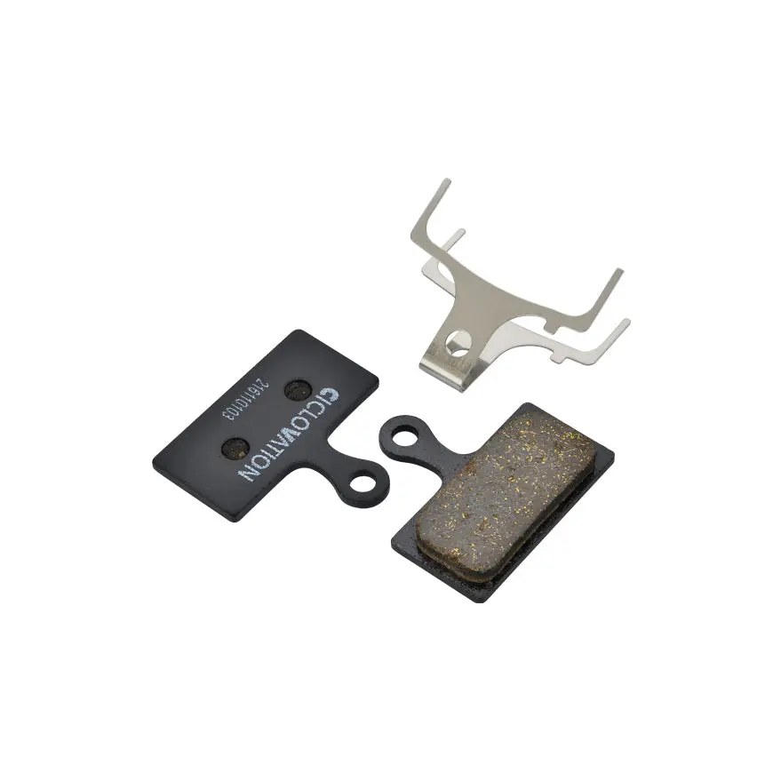 Ciclovation Disc Brake Pad Oraganic/Steel Backplate. Shimano G02a/G02s-Xtr/Deore Xt/Slx/Deore/Alfine 1
