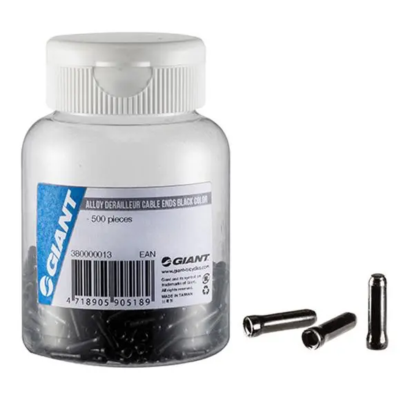 Giant Alloy Derailleur Cable Ends - Black 1