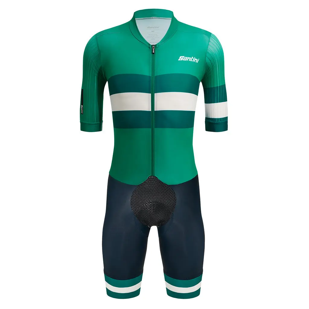 Santini Viper Bengal Skinsuit - Green 1