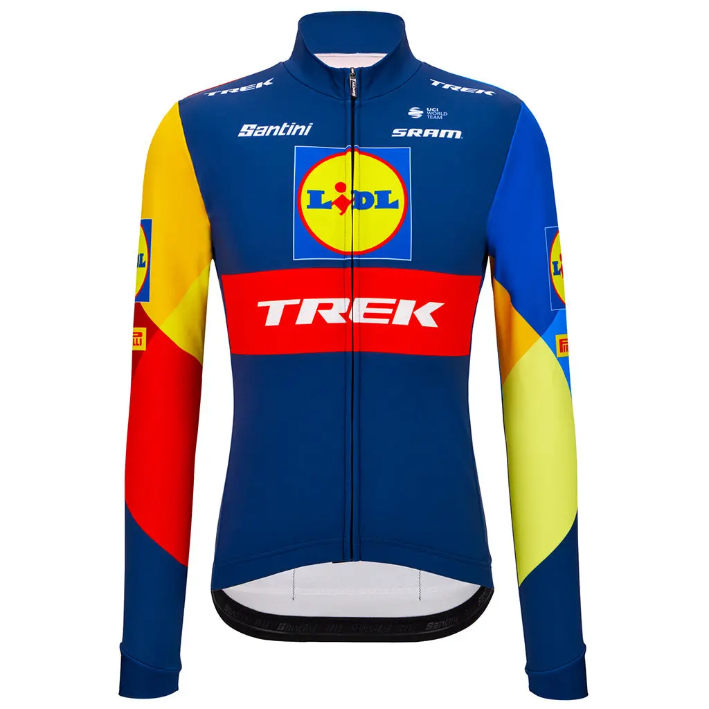 Santini Lidl-Trek Men's Long Sleeve Cycling Jersey - Print 1