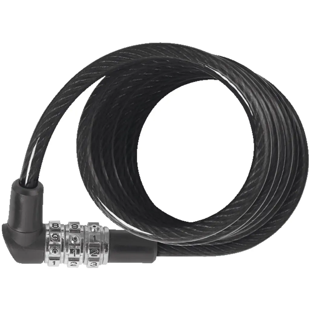 Abus Coil Cable Lock 3506C/120 - Black 1