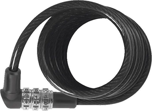 Abus Coil Cable 3506C/180-Black 1