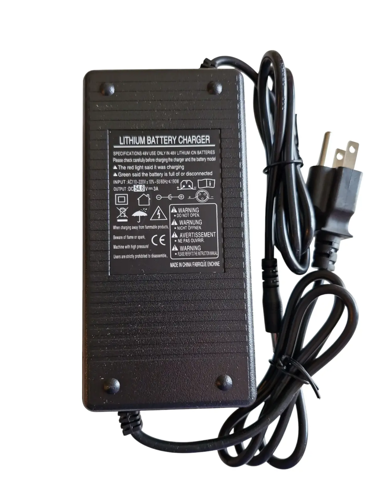 Charger 48V 3 Amp Dc2.1 1