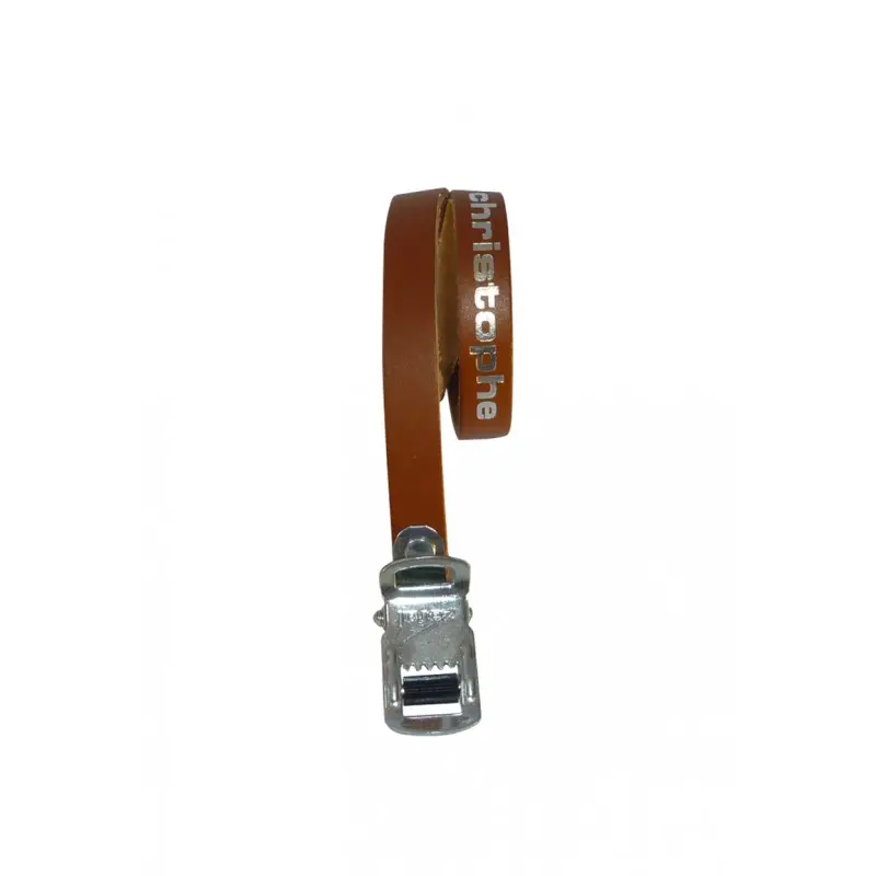 Zefal Christophe Leather Toe Straps-Dark Brown 1