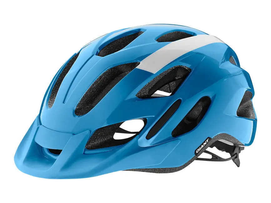 Giant Compel Gloss Cycle Helmet | White/Blue 1