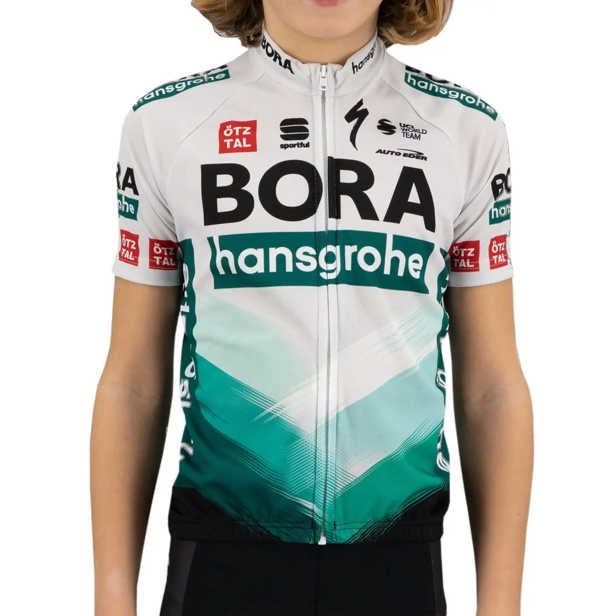 Sportful Bora-Hansgrohe Kids Short Sleeve Cycling Jersey 1