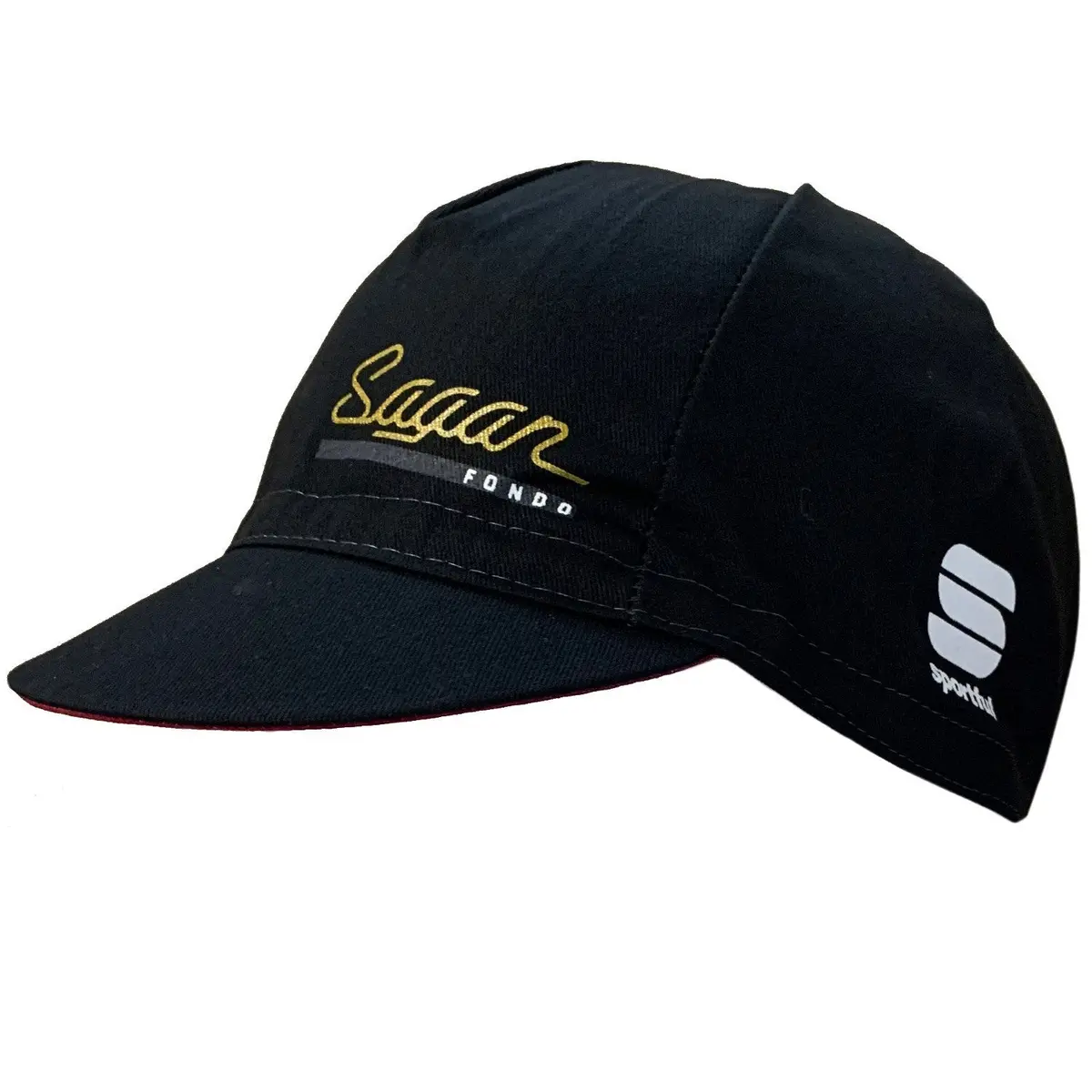 Sportful Cap Gf Sagan Black Ruby Wine Uni Size 1