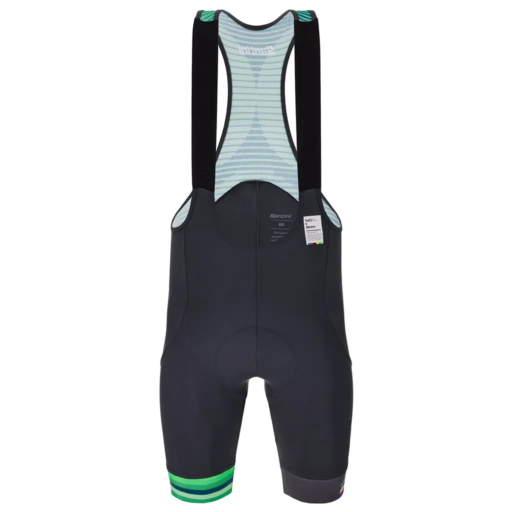 Santini Uci Colorado 1986 Men's Cycling Bibshorts - Titanium 1