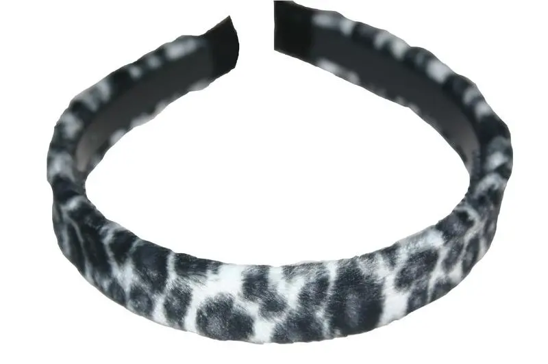 Animal Print Furry Hair Band (Various Colours) 1