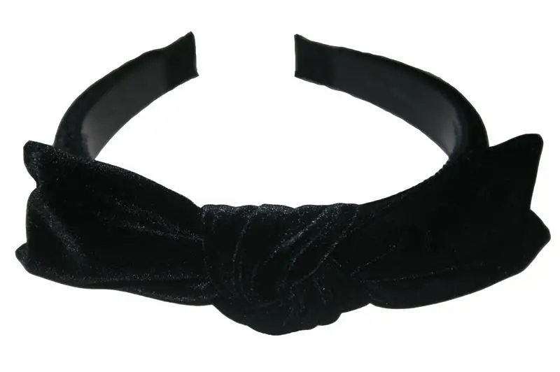 Black Velvet Hair Bands (Various Styles) 1