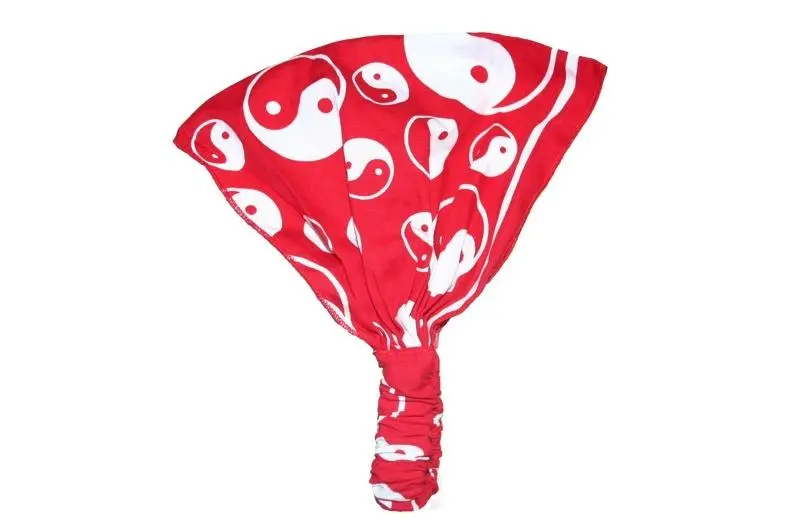 Red Ying And Yang Elastic Bandana 1