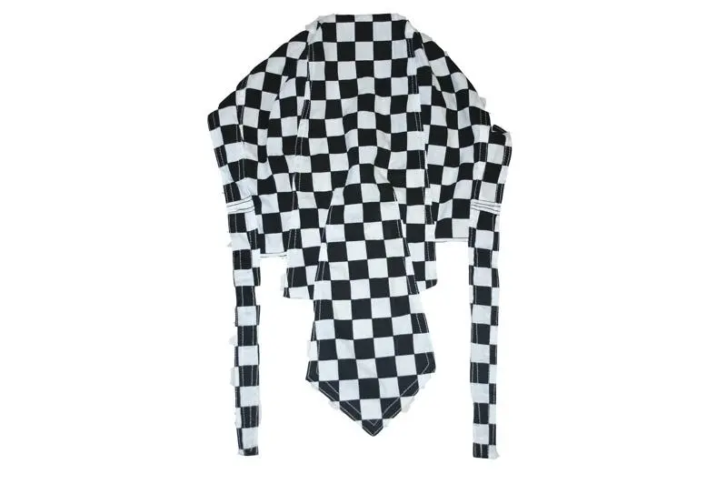 Black And White Checked Zandana 1