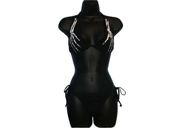 Skeleton Hand Print Bikini 1