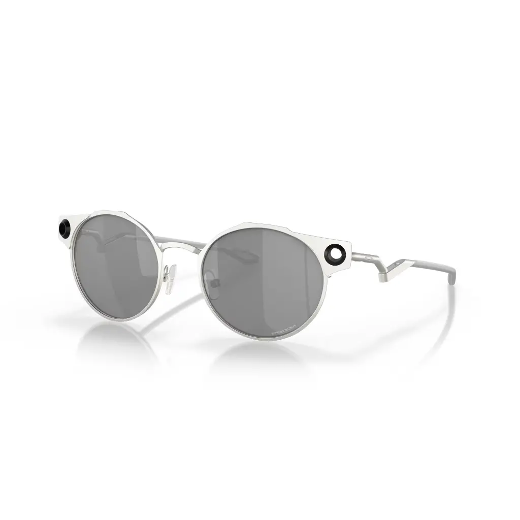 Oakley Deadbolt Prizm Black Lenses, Satin Chrome Frame 1