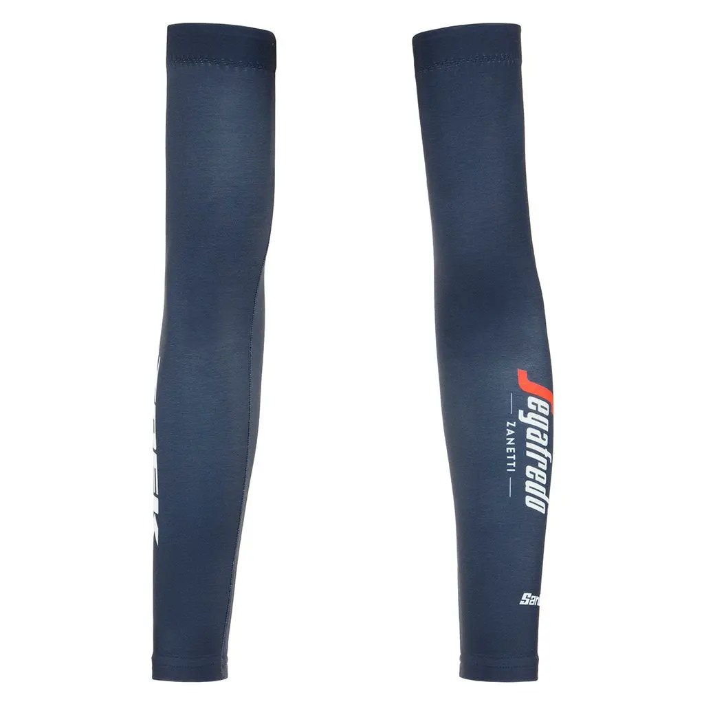 Santini Trek-Segafredo Arm Warmers (Nautica Blue) 1