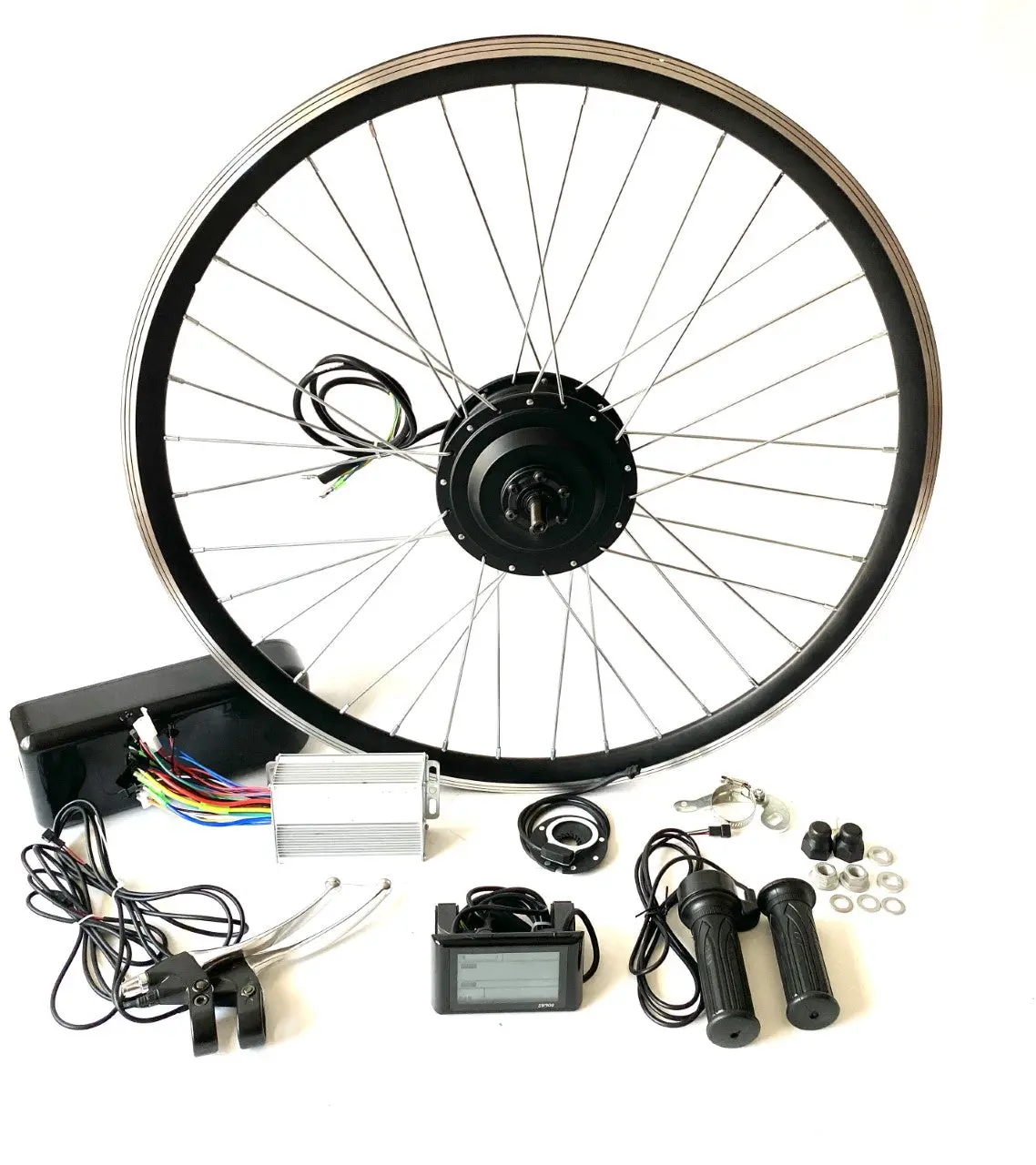 26" , 27.5'', 29" Or 700C - 500W Geared Front Wheel Kit 1
