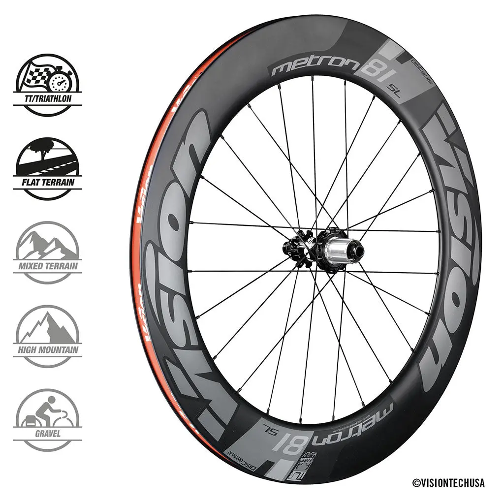 Vision Metron Carbon Wheelset 81Mm - Disc Brake 1